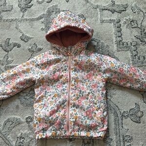 Flower rain jacket